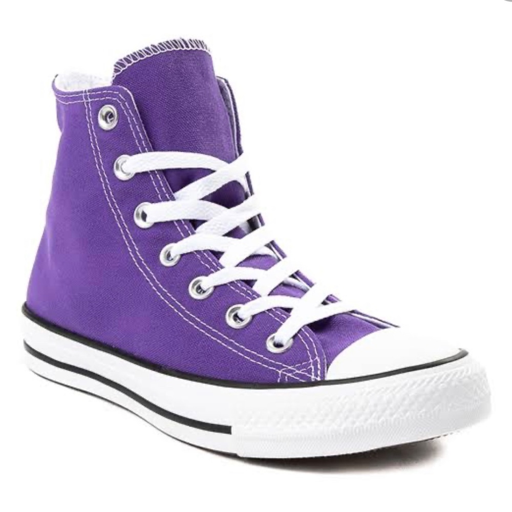 Electric Purple High Top Converse